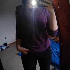 Purple quarter sleeve